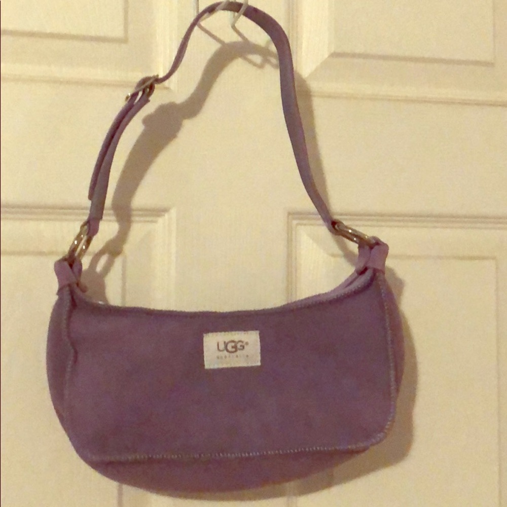 Ugg suede lilac shoulder purse
